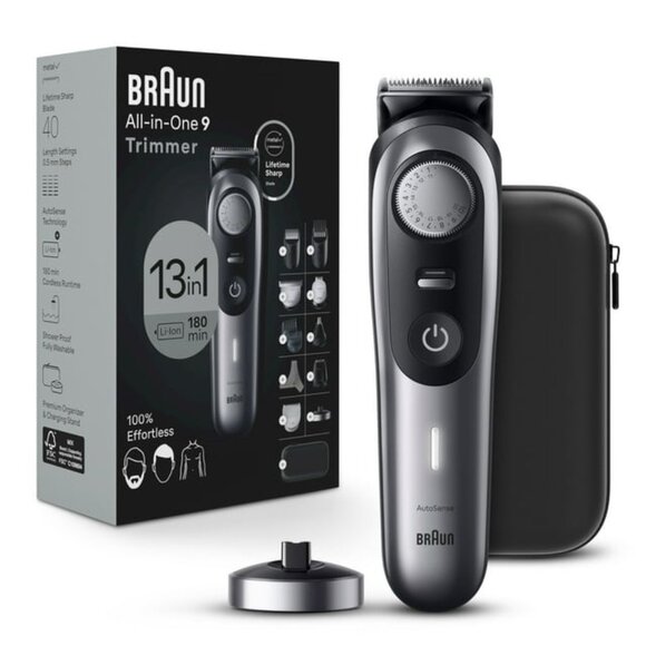 Braun Mens Electric Razor Hair Trimmer All In One Series 9 13 In 1 New Sealed - Picture 1 of 3